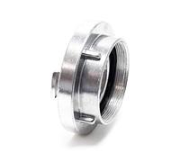 Wiltec Accouplement Storz D/25 mm - 37 x 55 x 55 mm - en Aluminium - avec Manchon rotatif 120° - Filetage femelle 1" (32,89 mm) - Raccord pour Tuyaux pompier Irrigation Arrosage Lance incendie
