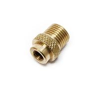 WilTec Adaptateur aérographe - Réducteur M5x0,5 Filetage Femelle sur 9,51 mm (1/8") Filetage mâle - pour Tuyau à air - Accessoires Airbrush