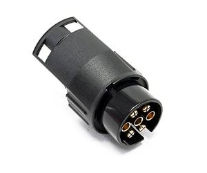 WilTec Adaptateur Prise remorque - 7 vers 13 Broches - 12 V 50 A - pour Feux Stop Plaque Immatriculation Clignotant - Éclairage Sécurité routière de véhicules