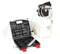 WilTec Appareil de Remplissage d’Huile - réservoir 6 l - avec 13 adaptateurs ATF - pour Boîte de Vitesses Modernes Vidange du Moteur