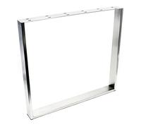 WilTec Armature Pied de Table - 800 x 80 x 730 mm/capacité de Charge Max. 200 kg - en Acier affiné V2A - Piètement avec Patins en Feutre Support de Bureau Salle à Manger