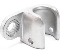 Wiltec Attache remorque, 70 x 40 x 45 mm, couleur argentée, essieu attelage remorque, pour Vélo Vélo couché Vélo électrique Bicyclette