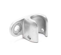 Wiltec Attache remorque 70 x 40 x 45 mm couleur argentée essieu attelage remorque pour Vélo Vélo couché Vélo électrique Bicyclet