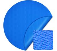 Wiltec Bâche à bulles solaire ronde pour piscine, Ø 5 m, 120 µ, en PE, couleur bleue, couverture piscine, chauffage piscine