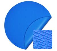 Wiltec Bâche à bulles solaire ronde pour piscine, Ø 5 m, 400 µ, en PE, couleur bleue, couverture piscine, chauffage piscine