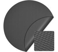 Wiltec Bâche à Bulles Solaire Ronde pour Piscine, Ø 3,6 m, 140 µ, en PE, Couleur Noire, Couverture Piscine, Chauffage Piscine