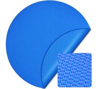 Wiltec Bâche à Bulles Solaire Ronde pour Piscine, Ø 3,6 m, 400 µ, en PE, Couleur Bleue, Couverture Piscine, Chauffage Piscine