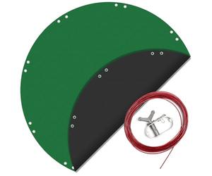 Wiltec Bâche de Piscine Ronde, Ø 520 cm, Couverture de Piscine 2 en 1 en PE résistant aux UV, pour été et Hiver