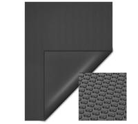 Wiltec Bâche solaire à bulles pour piscine - 4 x 6 m - en PE - 400 µ épaisse - Noire - Protection couverture chauffage de piscine