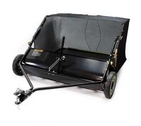 Wiltec Balai ramasseur Autoportée Largeur de travail 105 cm Taille 1730 x 1130 x 585 mm Filet collecteur de Balayeuse 365 L pour Tondeuse autoportée Largeur 105cm et Roues caoutchouc Jardin Entretien