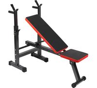 Wiltec Banc de musculation pliable 230kg max Haltérophilie Support haltères 2en1 Banc incliné et Plat Banc Gymnastique Entraînement réglable Exercices Haltères longs et courts Sport à domicile Fitness