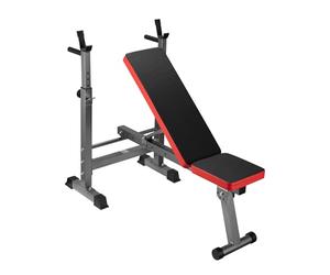 Wiltec Banc de musculation pliable 230kg max Haltérophilie Support haltères 2en1 Banc incliné et Plat Banc Gymnastique Entraînement réglable Exercices Haltères longs et courts Sport à domicile Fitness