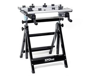 Wiltec Banc Mobile Jusqu’à 100 kg Établi Pliable à Hauteur réglable 77-107cm Inclinaison réglable