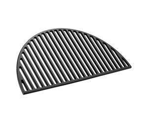 Wiltec Barbecue semi-circulaire - 46,7 x 22,8 x 0,9 cm - en Fonte - BBQ Charbon de bois ou à gaz - Grillade Cuisson - Terrasse Jardin Plancha - Viande Légumes Poisson