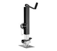 WilTec Béquille de remorque - Capacité de Charge Max. de 900 kg - en Acier Q235 - Support de Caravane avec Manivelle supérieure et Boulon de Blocage - Chandelle de Support