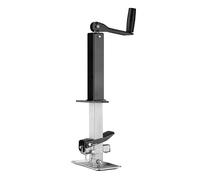 WilTec Béquille de remorque - Capacité de Charge Max. de 900 kg - en Acier Q235 - Support de Caravane avec Manivelle supérieur et Cadre Support en A - Chandelle de Support