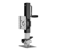 Wiltec Béquille de remorque - Capacité de charge max. de 900 kg - en Acier Q235 - Support de caravane avec Manivelle latérale et Pla