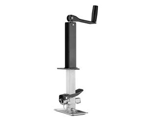 Wiltec Béquille de remorque - Capacité de charge max. de 900 kg - en Acier Q235 - Support de caravane avec Manivelle supérieur et Cadre support en A - Chandelle de support