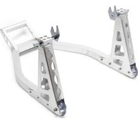 Wiltec Bloque roue de moto pour pneu arrière – 740 x 365 mm – capacité 317 kg – en Aluminium – pour 230-345 mm – Béquille Support repose-moto lève-moto de Montage Atelier Stockage