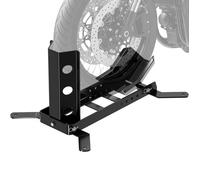 Wiltec Bloque roue de moto pour pneu avant et arrière - 685 x 432 x 450 mm - en Acier - pour Ø 355-533 mm - Largeur 60-140 mm - Béquille Support repose-moto lève-moto de Montage Atelier Stockage
