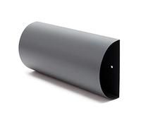 Wiltec Boîte à journaux V1 375 x 85 x 175 mm, Porte courrier anthracite, rouleau journal, compartiment rangement presse en acier galvanisé