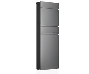 Wiltec Boîte aux Lettres et Colis avec Porte journaux Verrouillable 395 x 142 x 1150 mm Couleur Anthracite Usage Domestique Courrier Journal
