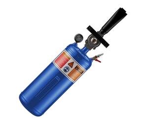 WilTec Booster de pneus 7 L 8 Bars Max. Gonfleur Pneus Voiture Canon à air Outil à air comprimé Compresseur Montage Gonfleur de Pneu Outil pneumatique Garage Auto Motocycle Gonflage Roue