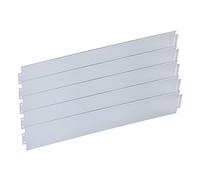 Wiltec Bordure de Jardin 5 m - Jeu de 5 - 1000 x 140 mm - en Acier galvanisé - Barrière Plates-Bandes Délimitation de parterres de Fleurs décorative