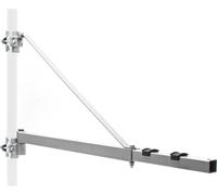 Wiltec Bras pivotant palan support - 1100 x 45 x 600 mm - charge max. 600 kg - portée de 1100 mm - Fixation murale orientable pour treuil câble Accessoire levage Potence