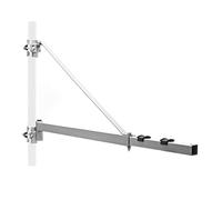 Wiltec Bras Pivotant pour Lampe de Quai Charge jusqu’à 600 kg Support pour Projecteur avec Portée 110 cm, Bras Orientable pour Éclairage de Rampe de Chargement