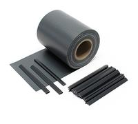 WilTec Brise-Vue en Rouleau - Anthracite - 35 m x 19 cm - en PVC 450 g/m² - avec 20 Clips - Protection visuelle Pare-Vue extérieur pour Clôture Jardin Terrasse