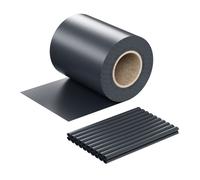 WilTec Brise-Vue en Rouleau - Anthracite - 35 m x 19 cm - en PVC 650 g/m² - avec 20 Clips - Protection visuelle Pare-Vue extérieur pour Clôture Jardin Terrasse
