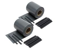 WilTec Brise-Vue en Rouleau - Anthracite - 70 m x 19 cm - en PVC 650 g/m² - avec 40 Clips - Protection visuelle Pare-Vue extérieur pour Clôture Jardin Terrasse