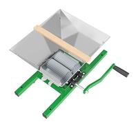 Wiltec Broyeur à fruits avec trémie de 7 litres, broyeur à fruits à manivelle, presse-fruits pour fruits mous tels que raisins et baies