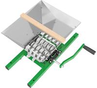 Wiltec Broyeur à fruits – capacité 7 L – 496 x 472 x 241 mm – avec Entonnoir en acier et Manivelle – Pressoir Moulin manuel Fouloir pour Moût de pomme poire raisins baies – Vin Cidre