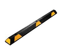 Wiltec Butée de roue 165 x 15 x 10 cm - en Caoutchouc - 13,5 kg/pièce - avec Réflecteurs - Aide au stationnement Stop roues pour Parkings, Garages