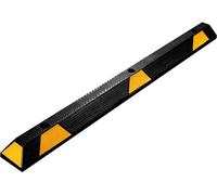 Wiltec Butée de roue 165 x 15 x 10 cm – en Caoutchouc – 13,5 kg/pièce – avec Réflecteurs – Aide au stationnement Stop roues pour Parkings, Garages