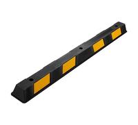 Wiltec Butée de roue 165 x 16 x 10 cm - en Caoutchouc - 13,5 kg - avec Réflecteurs - Aide au stationnement Stop roues pour Parkings, Garages
