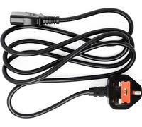Wiltec Câble Alimentation pour Appareil à froid UK Noir 1,40m Fiche coudée pour Appareil à froid compatible PC Imprimante Écran Vidéoprojecteur Console Adaptateur angleterre Cordon Secteur Intérieur