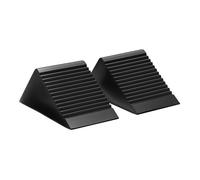 Wiltec Cale en caoutchouc 129 x 77 x 60 mm, lot de 2 cales de frein 2 tonnes par paire pour remorques, camping-cars et voitures