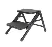 Wiltec Camping Marchepied double en acier 200 kg 2 marches