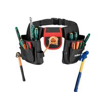 Wiltec Ceinture à outils - 17 poches 71 x 28 cm - capacité de charge 25 kg - en Polyester - Ceinture porte-outils de menuisier, charpentier, chantier, bricolage