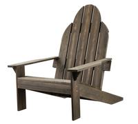 Wiltec Chaise Adirondack 89 x 72 x 92,5 cm en pin certifié FSC, chaise de jardin pour extérieur et intérieur, fauteuil de jardin rés
