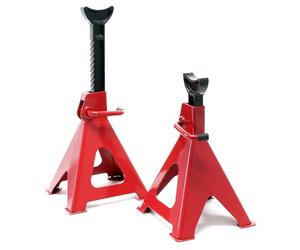 WilTec Chandelles de Levage Réglable en Hauteur en Kit Charge de 6000 kg Chaque