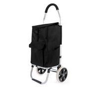 Wiltec Chariot course pliant 100x43x36cm Roues 40kg max. Alu Polyester Caddie