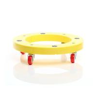 Wiltec Chariot de transport à roulettes Plateau roulant rond pour meubles max. 136 kg Ø 400 mm