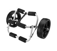 WilTec Chariot de Transport en Aluminium pour Kayak Canoë avec Supports en Mousse Sécurité Sangles Transport Bâteau Fixation