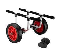WilTec Chariot de Transport en Aluminium pour Kayak Canoë avec Supports en Mousse Sécurité Sangles Transport Bâteau Fixation