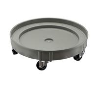 Wiltec Chariot Porte fût - Ø 60 cm - Capacité de Charge Max. 400 kg - en PP - sur roulettes pivotantes - Rouleur Transport de futs Porte-barils