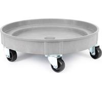 Wiltec Chariot porte fût – Ø 60 cm – Capacité de charge max. 400 kg – en PP – sur Roulettes pivotantes – Rouleur transport de futs porte-barils